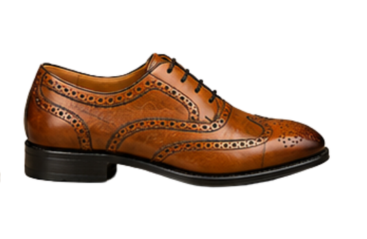 Classic Tan Wingtip Brogue Shoes