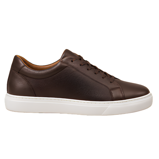 Classic Brown Leather Sneakers