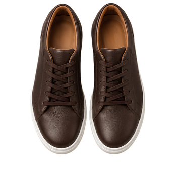 Classic Brown Leather Sneakers